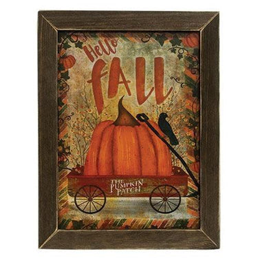 Pumpkin Patch Fall Wagon Framed Print - The Fox Decor